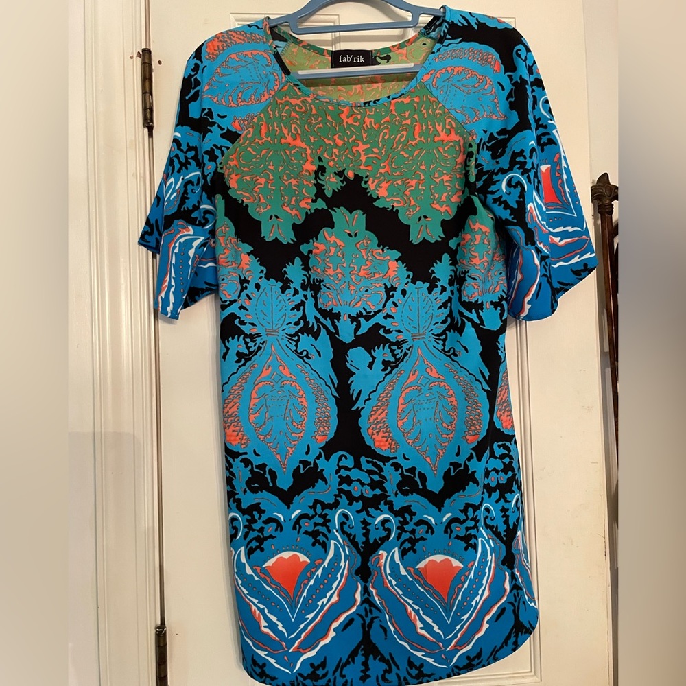 FAB’RIK Shift Dress with Flare Sleeves Size Med